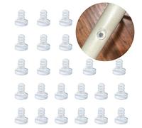 YouU Glass Table Top Bumpers Rubber Plugs Rubber Glass Table Top Spacers for Table Furniture Cabinet Edge Holes (5 x 9mm/50pcs)