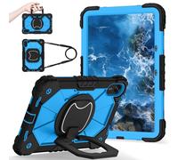 YOUULAR Shoulder Strap Tablet Case for Xiaomi Redmi Pad 2 11.0 inch, Heavy Duty Shockproof Protective Cover with Kickstand, Handle, Shoulder Strap for Kids Women Man Black Blue