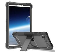 YOUULAR Tablet Computer Case for Samsung Galaxy Tab A7 Lite SM-T225, SM-T220, SM-T227U 8.7 inch Cover with Built-in Stand for Heavy Duty Military Grade Shockproof Hard Hybrid,Black