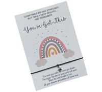 You've Got This Card, Calming Anxiety Wish Bracelet De-Stress Mindfulness Gift Friend