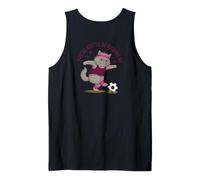 You've Got to Be Kicking Me Cat Soccer Graphic Tank Top