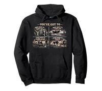 You've Got to Know When to Hold'em Retro Funny Cow Lover Pullover Hoodie