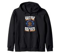 Youve Mastered The Selfie Now Master The Self Yoga Zip Hoodie