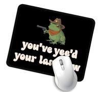You've Yee'd Your Last Haw Funny Mouse Pad, Western Cowboy Frog Mousepad, Retro Work Place Mouse Mat, Travel Mousepad, Humorous Mouse Pad Gifts for Friend Coworker Classmate