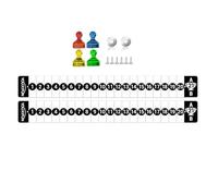 YOUXIFUN 2 Pack Cornhole Scoreboard, Metal Decal with Magnetic Score Keepers for Corn Hole Boards, Cornhole Rules Sign with Score, Scoreboard for Cornhole Game Keep Track of The Score