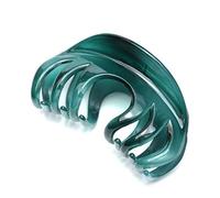 Youxuan Hair Claw for Women, 4 Inch Pretty Hair Clip, Hair Grip for Thick Hair, Niagara Blue