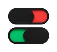 YouXunGS 2PCS Privacy Slide Door Sign, Red Green Occupancy Indicator, Frosted Acrylic Do Not Disturb Sign for Home Office Conference Hotel Hospital, Black