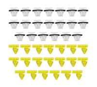 YouXunGS 40 Pcs Car Wheel Arch Trim Moulding Clips, Nylon Front Rear Retainer Replacement for Nissan Juke 2010-2017 Qashqai 2014-2020 (76882JG10A/76847JG00A)