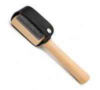 YouXunGS Wooden Dance Shoes Cleaner, Practical Suede Sole Wire Brush with Leather Cover for Latin Dance Shoes Cleaning and Maintenance