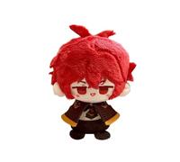 Youxy Anime Plush Diluc/Venti/ZhongLi Figure Sitting position Mini Pendant 12CM Anime Cartoon PP Cotton Soft Stuffed Bag Decoration for Gamer Fans