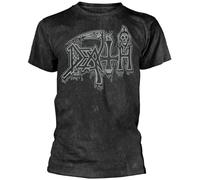 youyasi Death 'Silver Logo' Vintage T Shirt Unisex 100% Cotton Short-Sleeve T-Shirts Black M