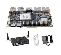 youyeetoo Banana Pi BPI-M7 Single Board Computer, RK3588 SBC, 8/16/32GB RAM, 6 Tops NPU, 8K Video, Dual 2.5G Ethernet, WiFi 6, BT5.2, PI-co ITX, Support Android Linux (16+128GB Metal Case Kit)