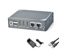 youyeetoo FriendlyElec NanoPC-T6-LTS Mini Computer Router, Dual 2.5G Ethernet, RK3588-8/16GB RAM, PCIe 3.0, OpenWrt, Open Source Smart IoT Gateway, for NAS/Travel Router (8GB+64GB, Standard Kit)
