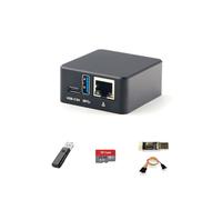 youyeetoo FriendlyElec NanoPi NEO3 Plus Mini Router, RK3528A, 1GB RAM, Single Board Computer, Gigabit Ethernet, USB 3.0, Support eMMC/OpenWrt for IoT NAS Smart Home (with 32GB TF Card, with Case)