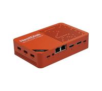 youyeetoo Nest Disk NAS & Mini PC with Intel N150-4-Bay NVMe Storage up to 16TB, 12GB DDR5 RAM, Dual 2.5GbE/WiFi 6, 3X 4K Output, Pre-Installed OMV for Home/Office (12GB + 64GB + 1TB, Orange)