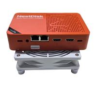 youyeetoo Nest Disk NAS & Mini PC with Intel N150-4-Bay NVMe Storage up to 16TB, 12GB DDR5 RAM, Dual 2.5GbE/WiFi 6, 3X 4K Output, Pre-installed OMV for Home/Office (12GB + 64GB + 1TB, Orange +
