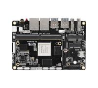 youyeetoo YY3588 Multifunctional AI Development Board, RK3588 Chip 8-Core ARM 6TOPs NPU, 32GB LPDDR4 256GB eMMC5.1 Dual NIC, for Industrial Control Edge AI Intelligent Terminal IoT Gateway