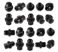 Youyijia 20 Pcs Wheel Nuts M14 x 1.5 Wheel Locking Nuts Taper Washer 22mm Hex Bolt Floating Captive Replacement for Range Rover(L322 2006-2012) Sport(2006-2013) Land Rover Discovery(2004-2015)