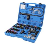 Youyijia 28PCS Radiator Pressure Tester Kit Universal Cooling System Tester Kit Imprint Device and Adapters Professional Radiator Tool Kit for Leak Detection Coolant Filling for Cars