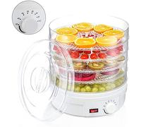Youyijia 5 Tray Food Dehydrator Electric 35-70° Temperature Adjustable Home Dryer Machine for Home Healthy & Natural Fruits Vegetables Food 31 * 28 * 28CM