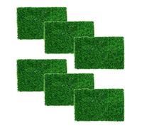 Youyijia 6PCS Artificial Leaves Hedge Panels Hedge Wall Panels Trellis with Artificial Leaves Artificial Grass Backdrop Wall Green Grass Wall 40 X 60cm 4cm