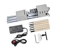 Youyijia Mini Lathe 300 * 60 * 70mm Machining for Table Woodworking Wood DIY Tool Lathe Standard Set