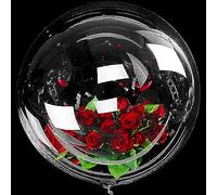 YOUYIKE 6 Pcs Bobo Balloons, 36 Inch Large Transparent Bubble Balloon Fillable, XXL Large Balloon, Round Bobo Balloons for Wedding, Birthday, DIY Party & Carnival Decorations