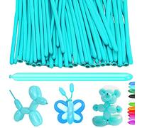 YOUYIKE Modelling Long Balloons, 100 pcs Sky Blue Magic Balloons, Modelling Balloon Kit, Long Balloon for Creative Fun, for Arch Birthday Wedding Clown Decoration Christmas Party