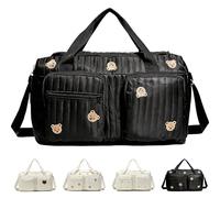 YOUYIKE Quilted Diaper Bag, Diaper Bag, Stylish Large Capacity Cotton Travel Changing Bag, Carry Bag, Handbag, Portable, for Hospital and Weekend Travel, a, 45x22x26 cm, Fashion