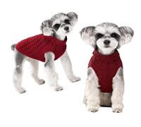 YOUYIKE Warm Pet Jacket, Puppy Jackets, Warm, Dog Jacket, Waterproof, Pet Clothing, Winter Jacket, Dog Coat for Small, Medium (Red Wine, S)