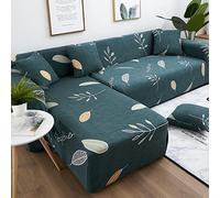 youyoucool Sectional Couch Covers L-Shaped Sofa Covers 1 Pieces 3 seat Stretch Couch Slipcovers for Living Room Fabric Chaise Lounge Slipcover with Elastic Bottom for Dogs Kids