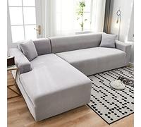 youyoucool Sectional Couch Covers L Sofa Covers Super Stretch 1 pcs Sofa Slipcovers for Single Seaters Chaise Slipcover Pets,