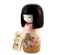 YouYouDo Castle Town Wooden Kokeshi Doll By Masae Fujikawa