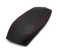 YOUZKA Car Trim Accessories Car Center Console Lid Armrest Box Cover Microfiber Leather Protection Pad Trim For Kia For Sportage 2011-2016(Black with red)