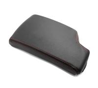 YOUZKA Car Trim Accessories Only Left Microfiber Leather Car Center Console Lid Armrest Box Protective Cover Trim For B&MW 3 Series E90 2005-2012(Black-red line)