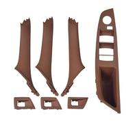 YOUZKA Right Drive RHD Beige Black Red-Brown Beige White Car Interior Door Handle Pull 4/7PCS for 5 Series F10 F11 F18(Wine Red-7Pcs)