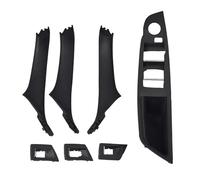 YOUZKA Right Drive RHD Beige Black Red-Brown Beige White Car Interior Door Handle Pull 4/7PCS for 5 Series F10 F11 F18(Black-7Pcs)