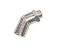 YOUZKA Sensor Replacement 1PC 90 Degree 135 Degree With Nut Universal Exhaust Pipe Oxygen Sensor Adapter Interface(135Degrees)