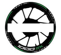 YOUZKA Stickers Motorcycle Wheel Stickers Sports Wheel Edge Stickers Wheel Stripe Reflective Film For Kawasaki Z1000SX Z-1000SX(Color16)