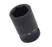 Youzzei 1/2 Inch 16mm Impact Socket, 6 Point Shallow Metric Socket, Upgraded CR-MO Steel 1.5" Length 16mm Impact Sockets Adapter 1/2" Drive for Car Repair Mechanical Maintenance Home Use