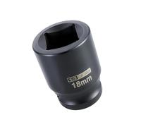 Youzzei 1/2 Inch 18mm Impact Socket, 4 Point Shallow Metric Socket, Upgraded CR-MO Steel 1.57" Length 18mm Impact Sockets Adapter 1/2" Drive for Car Repair Mechanical Maintenance Home Use