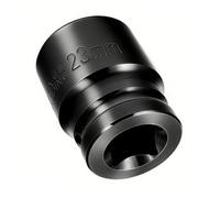 Youzzei 1/2 Inch 23mm Impact Socket, 6 Point Shallow Metric Socket, Upgraded Electrophoretic Coating CR-V Steel 23mm Sockets 1/2" Drive for Car Repair Mechanical Maintenance Home Use
