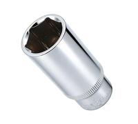 Youzzei 20mm Deep Sockets 3/8" Drive, 6 Point 3/8 Inch Square Drive Socket, Polishing CR-V Alloy Steel 20mm Metric Socket 2.52" Length for Car Repair Mechanical Maintenance Home Use