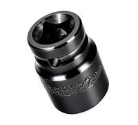 Youzzei 22mm Impact Socket 1/2" Drive 6Pt Shallow Metric Socket CR-V Coated | Electrophoretic Coating CR-V Steel 22mm Socket 1/2" Drive, 6-Point Design, For Auto Repair Mechanical Maintenance DIY