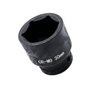 Youzzei 30mm Impact Socket 1/2" Drive 6pt Shallow Metric Socket CR-MO