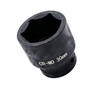 Youzzei 30mm Impact Socket 1/2" Drive 6pt Shallow Metric Socket CR-MO