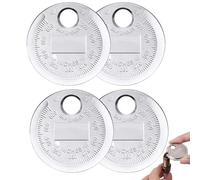 Youzzei 4PCS Spark Plug Gap Tool, Spark Plug Gauge from 0.5 to 2.55mm/ 020" to 0.100", Zinc Alloy Vehicle Spark Plug Measuring Tools for Universal Gap Measuring Tool Car Accessories