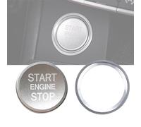 Youzzei Start Stop Button Cover for Audi A4/A5/A6/A7/A8/Q3/Q5/Q7 Silver