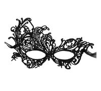 YOVECATHOU Sexy Women Lace Eye Mask For Carnival Cosplay Masquerade Party Ball Prom Halloween Costume (Black)