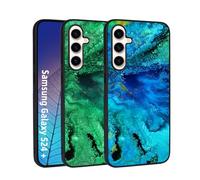 YOVIAKK for Samsung Galaxy S24 Plus Case, Slim Fit Glow in The Dark Luminous Hybrid Hard PC Soft TPU Bumper Shockproof Drop Protective, Phone Cover for Samsung Galaxy S24 Plus Case Blue